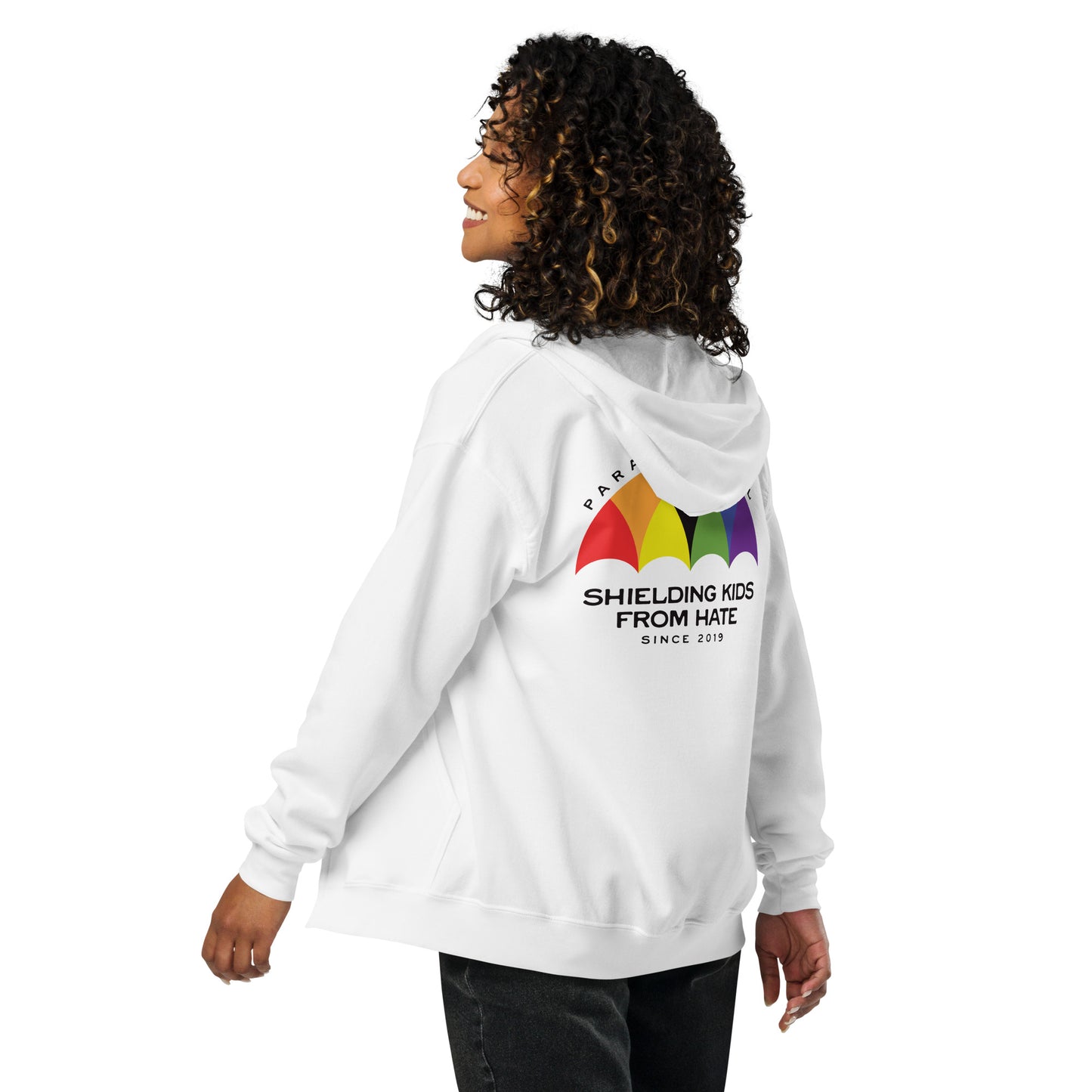 Parasol Patrol - Unisex Zip Hoodie Shirts & Tops Woke American Apparel White S