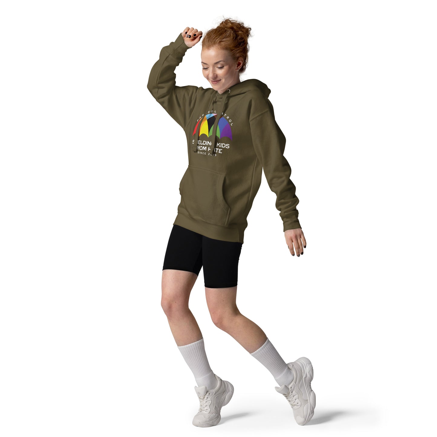 Parasol Patrol - Unisex Hoodie Shirts & Tops Woke American Apparel Military Green S