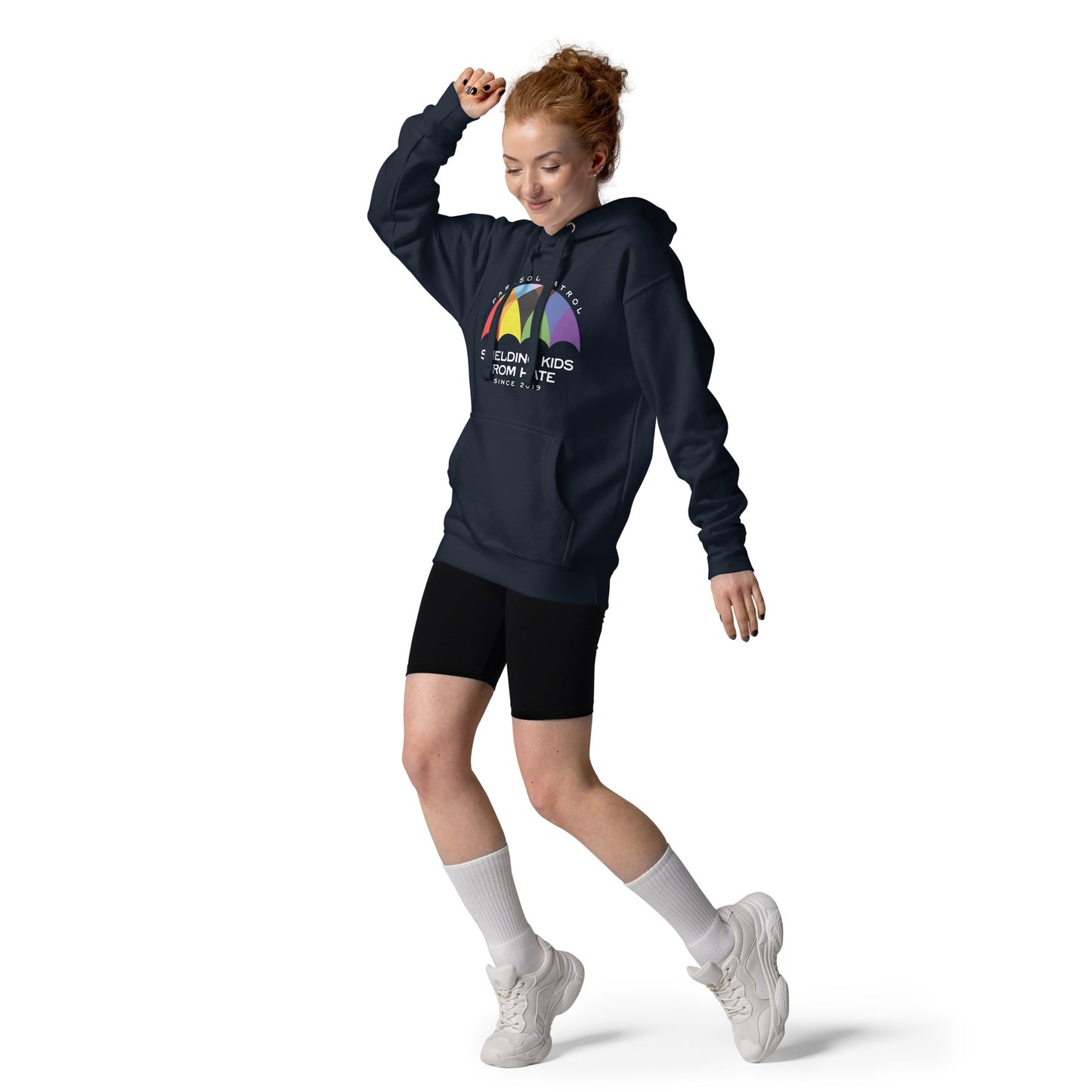Parasol Patrol - Unisex Hoodie Shirts & Tops Woke American Apparel Navy Blazer S