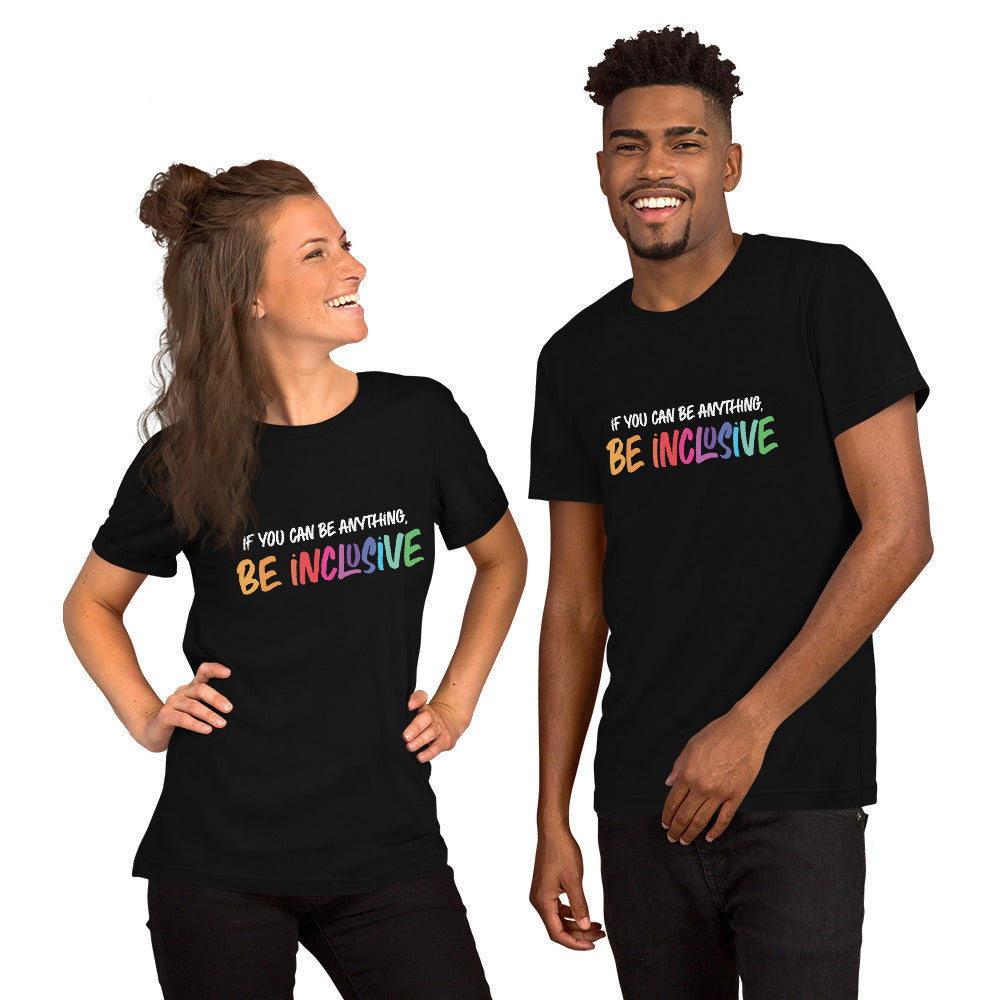 Be Inclusive - Unisex T-Shirt - Supporting Equal Rights for All Americans Shirts & Tops Woke American Apparel Black XS