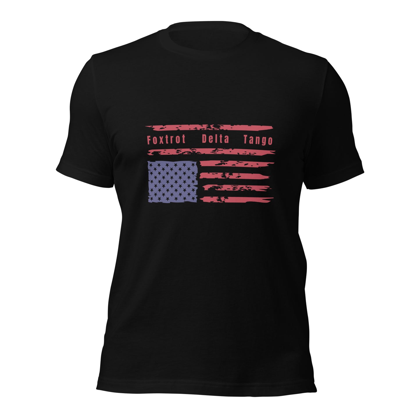Foxtrot Delta Tango (Flag) - Unisex T-Shirt Shirts & Tops Woke American Apparel
