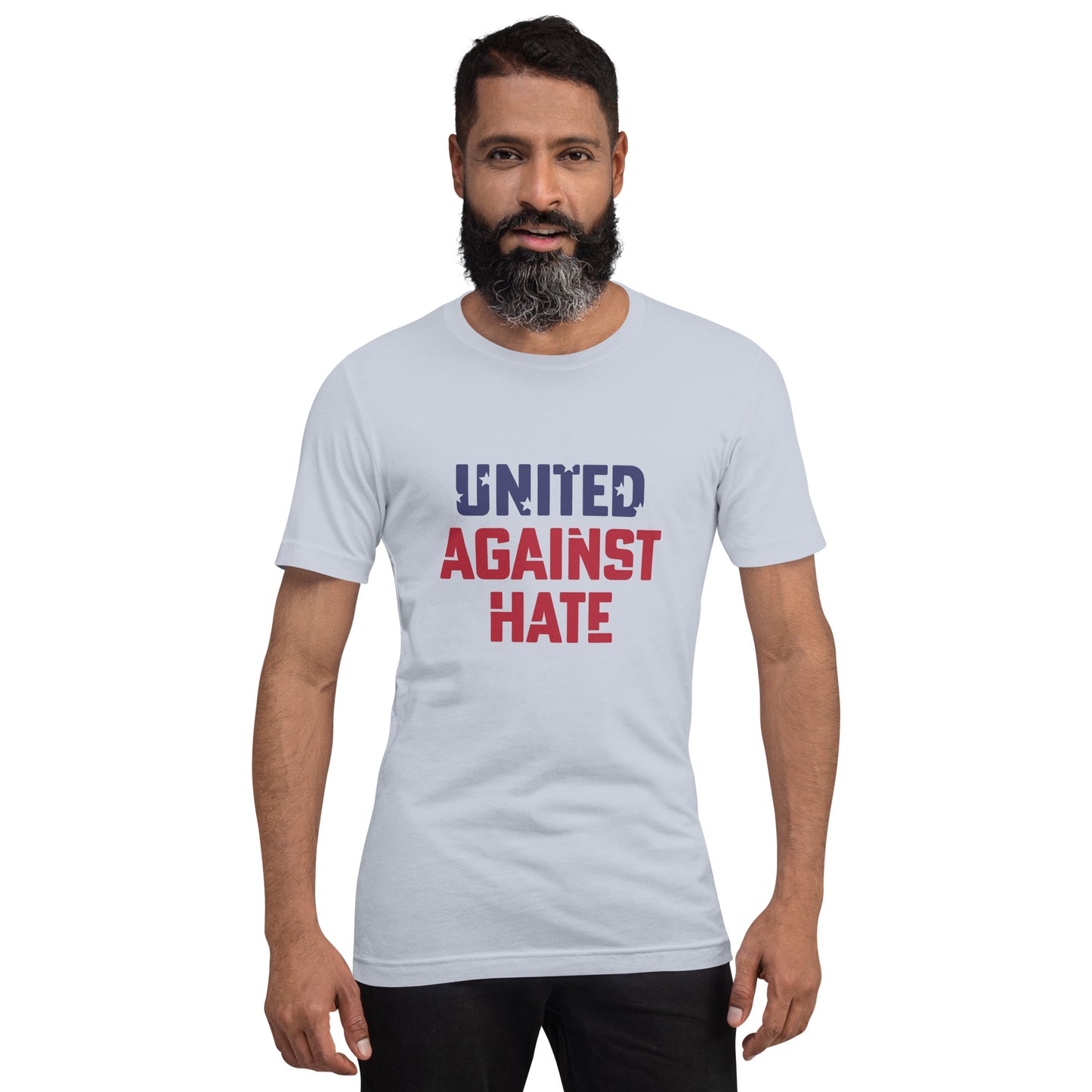 United Against Hate - Unisex T-Shirt - Supporting Black Lives Matter and Equal Rights for All Americans Shirts & Tops Woke American Apparel Light Blue XS