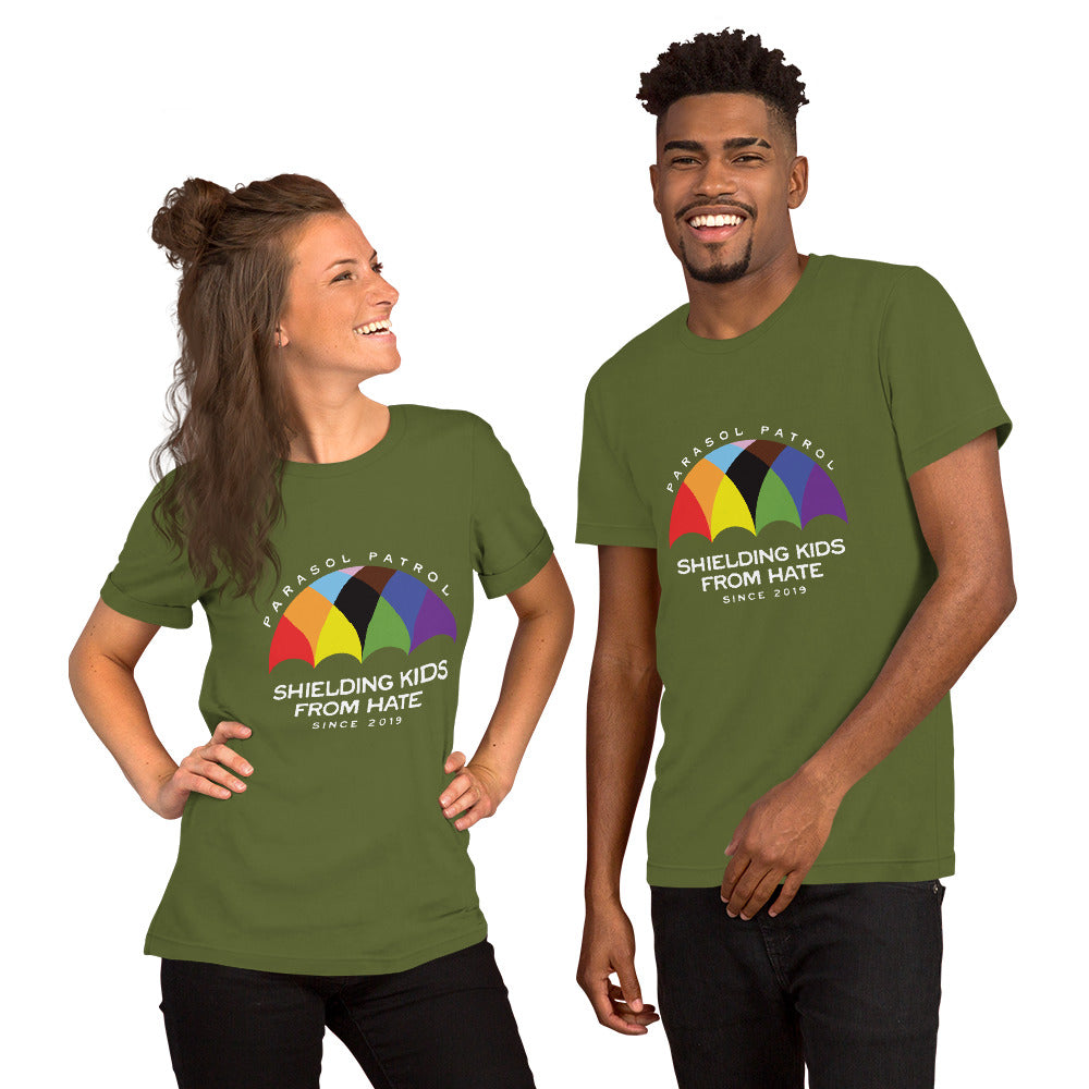 Parasol Patrol - Unisex T-Shirt Shirts & Tops Woke American Apparel Olive S