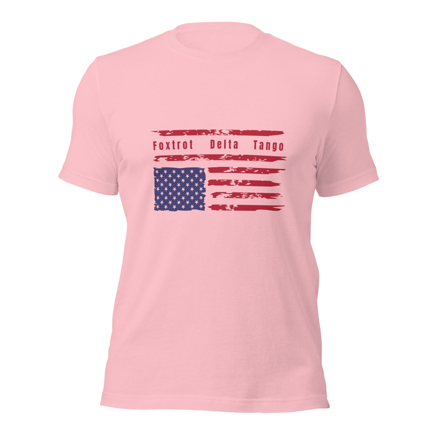 Foxtrot Delta Tango (Flag) - Unisex T-Shirt Shirts & Tops Woke American Apparel