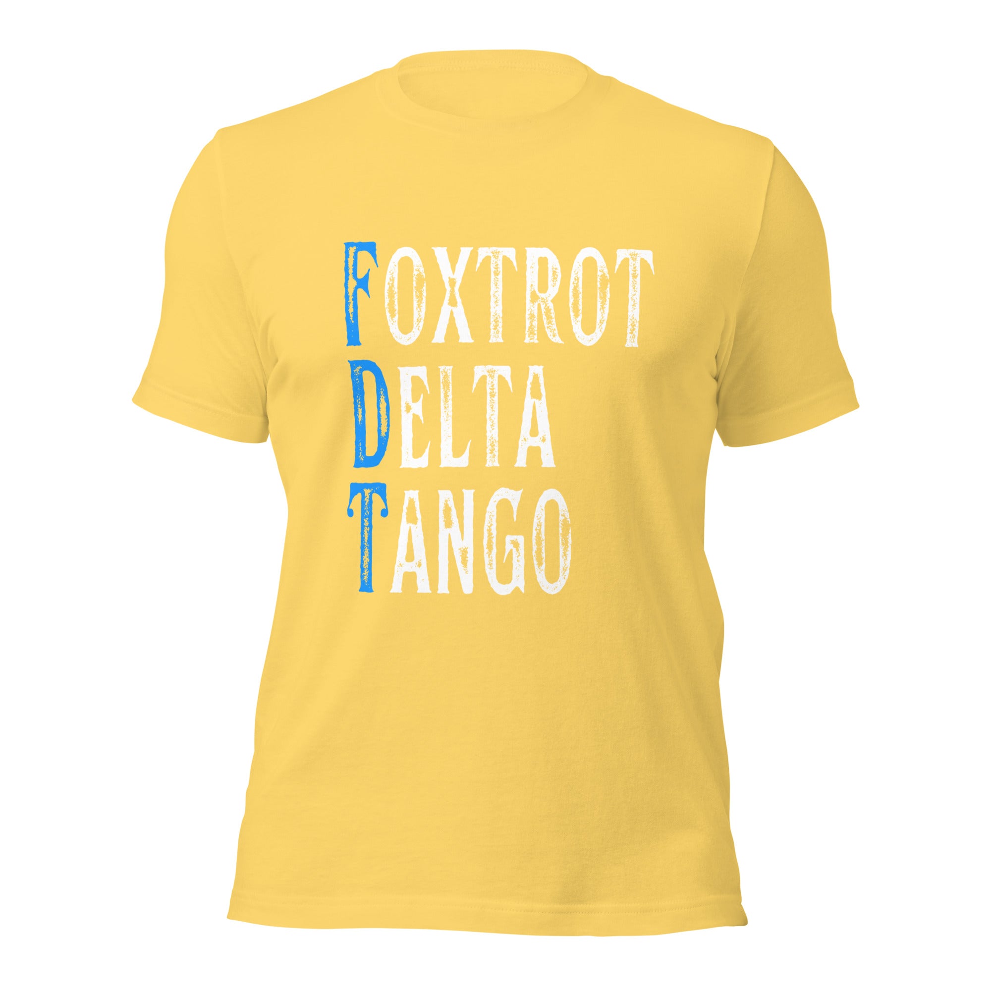 Foxtrot Delta Tango V-Neck T-Shirt - 100% Cotton Funny Military Style Tee