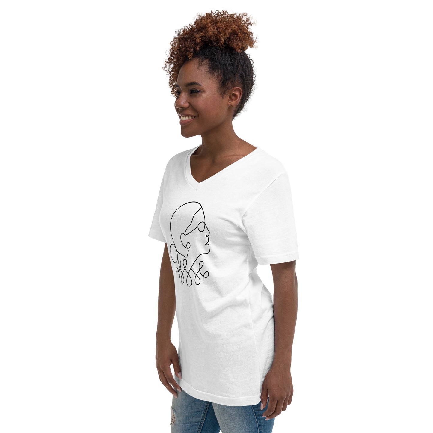 Ruth Bader Ginsburg - V-Neck T-Shirt - Supporting Women's Rights Shirts & Tops Woke American Apparel