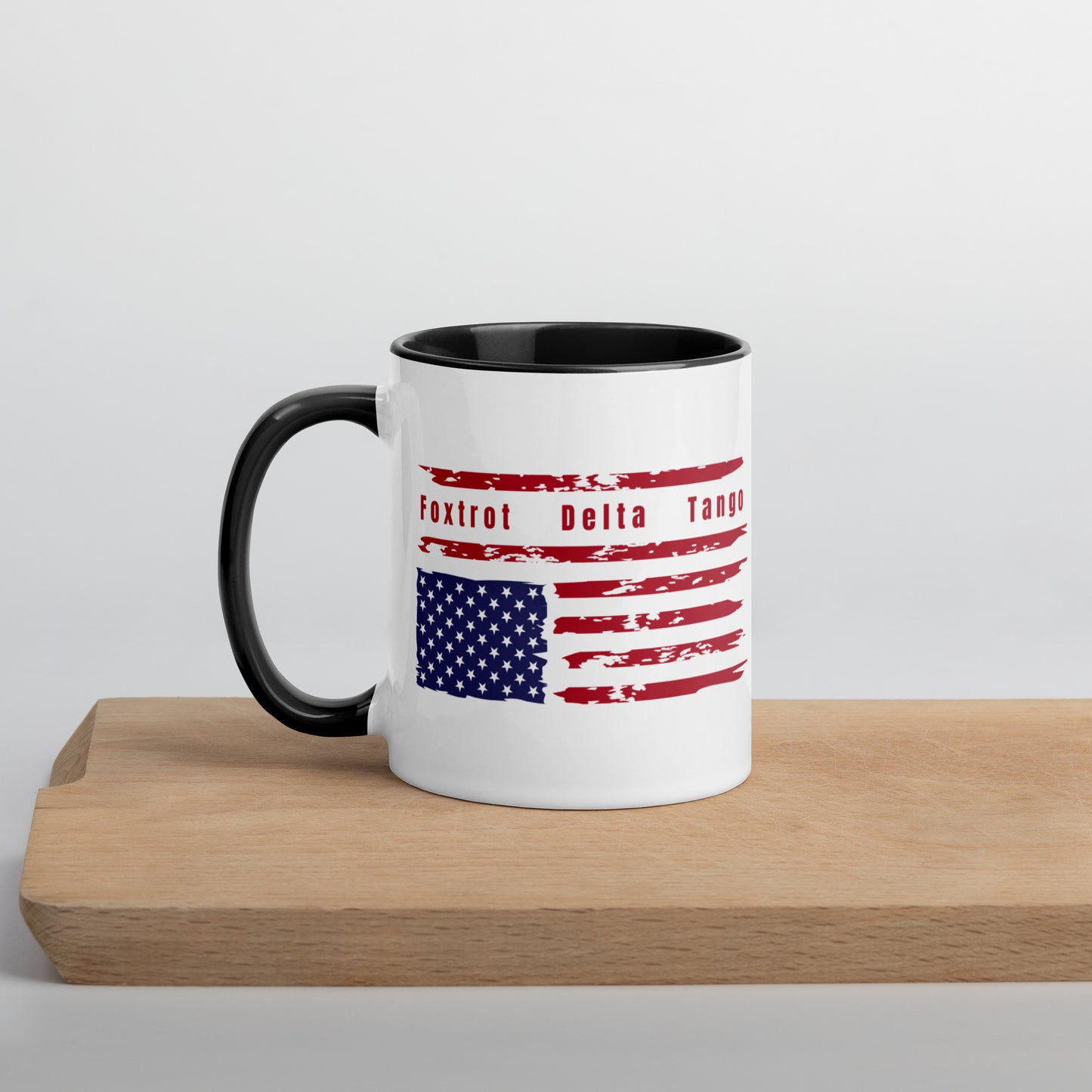 Foxtrot Delta Tango (Flag) - Mug Mugs Woke American Apparel