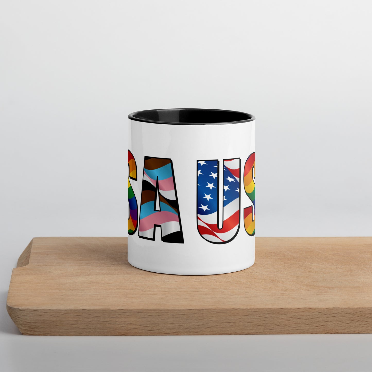 USA Pride - Mug - Supporting Equal Rights for All Americans Mugs Woke American Apparel