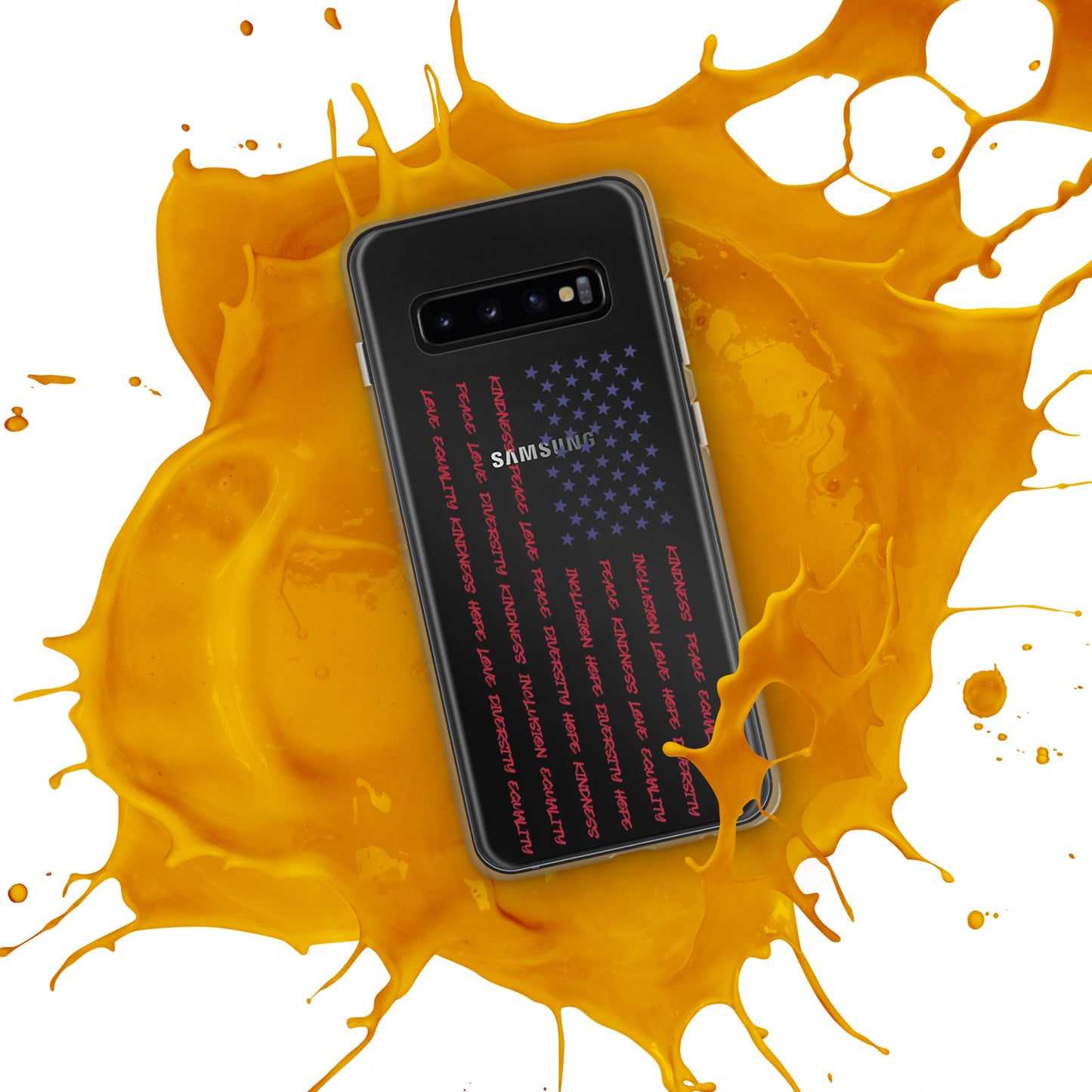 Flag Words of Kindness - Case for Samsung® Phones Mobile Phone Cases Woke American Apparel