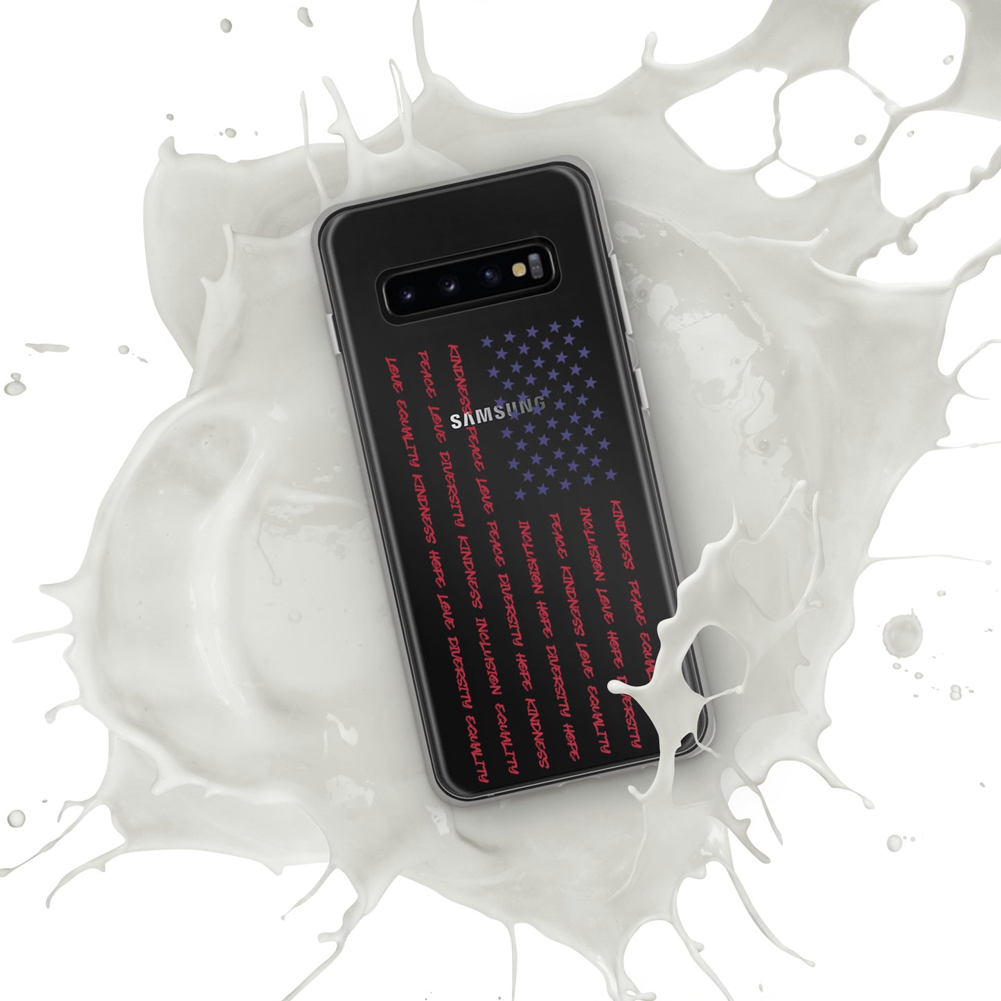 Flag Words of Kindness - Case for Samsung® Phones Mobile Phone Cases Woke American Apparel Samsung Galaxy S10+