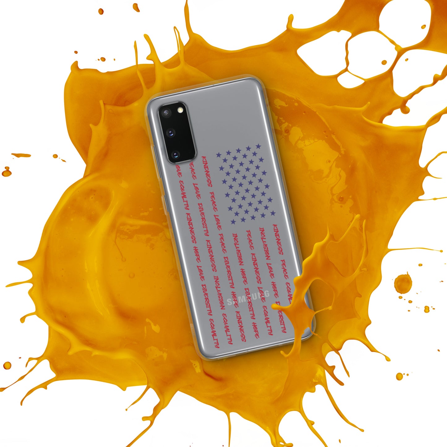 Flag Words of Kindness - Case for Samsung® Phones Mobile Phone Cases Woke American Apparel