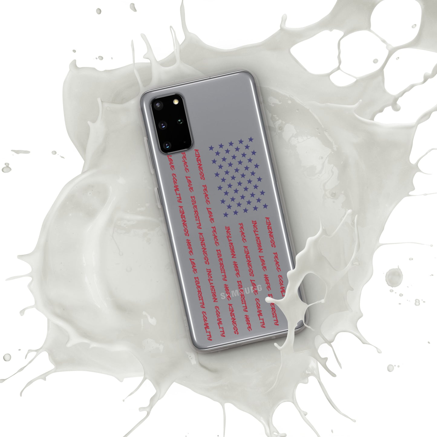 Flag Words of Kindness - Case for Samsung® Phones Mobile Phone Cases Woke American Apparel Samsung Galaxy S20 Plus