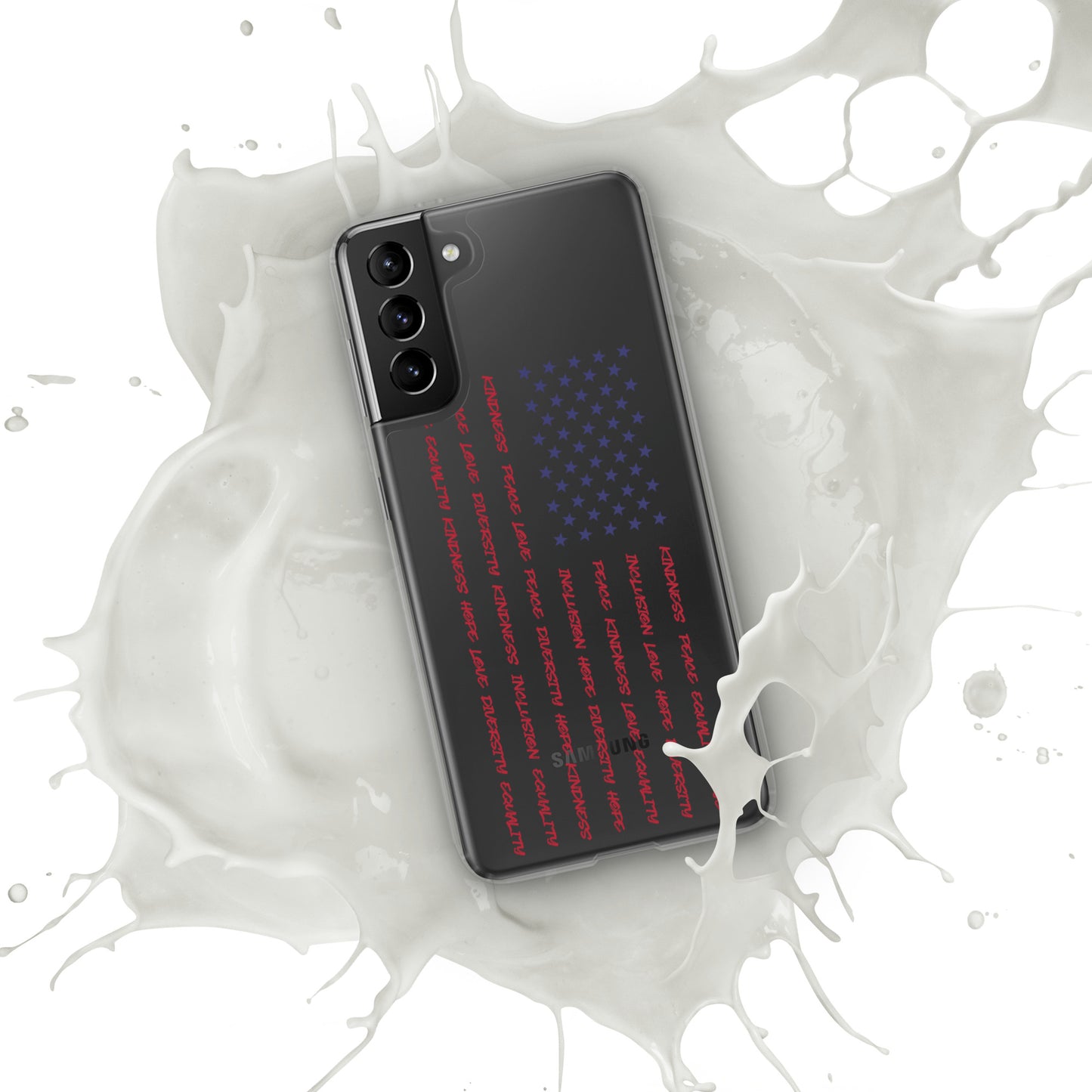 Flag Words of Kindness - Case for Samsung® Phones Mobile Phone Cases Woke American Apparel Samsung Galaxy S21 Plus