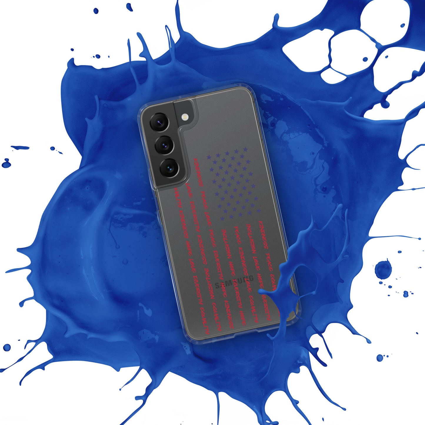 Flag Words of Kindness - Samsung® Case - Supporting Equal Rights for All Americans Mobile Phone Cases Woke American Apparel
