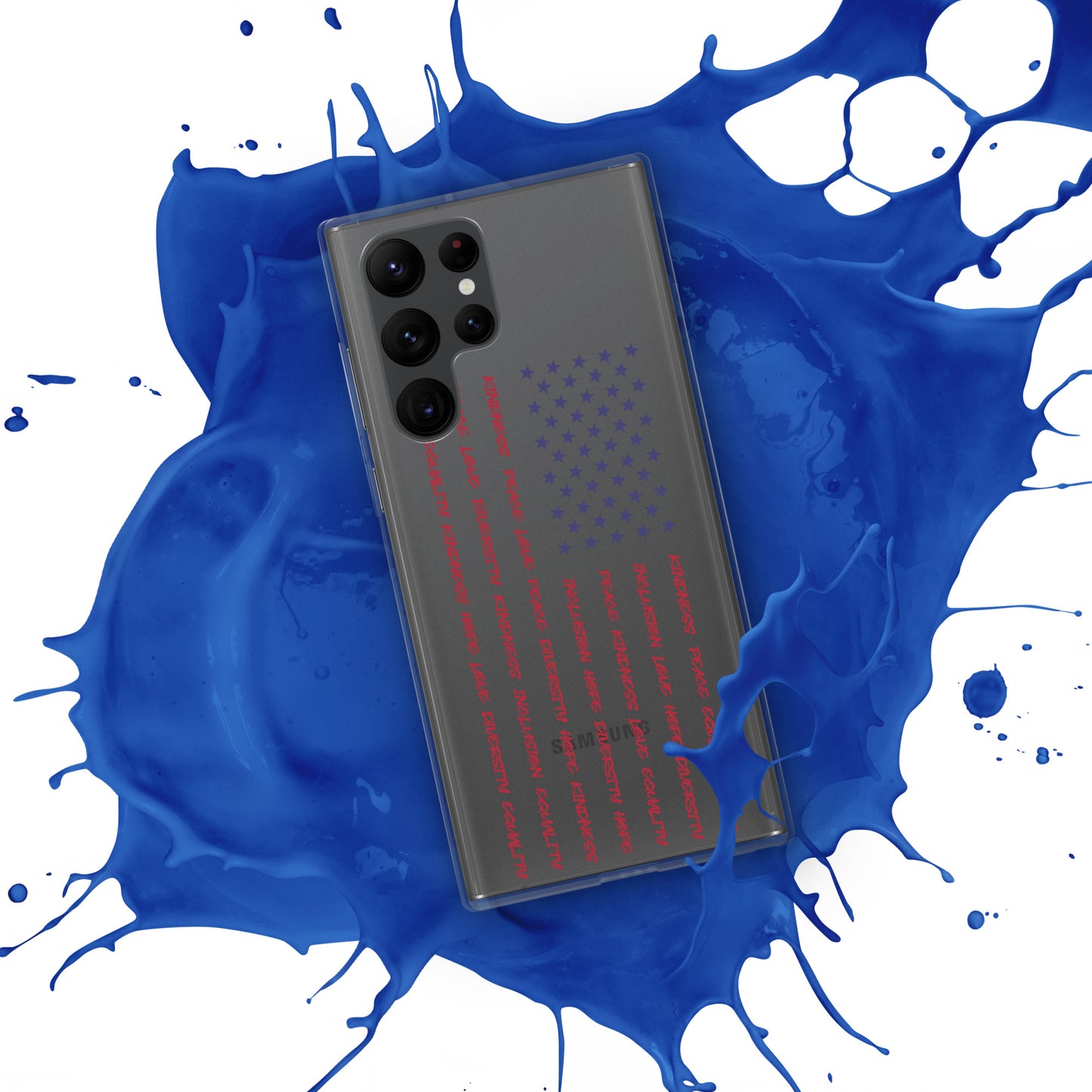 Flag Words of Kindness - Samsung® Case - Supporting Equal Rights for All Americans Mobile Phone Cases Woke American Apparel