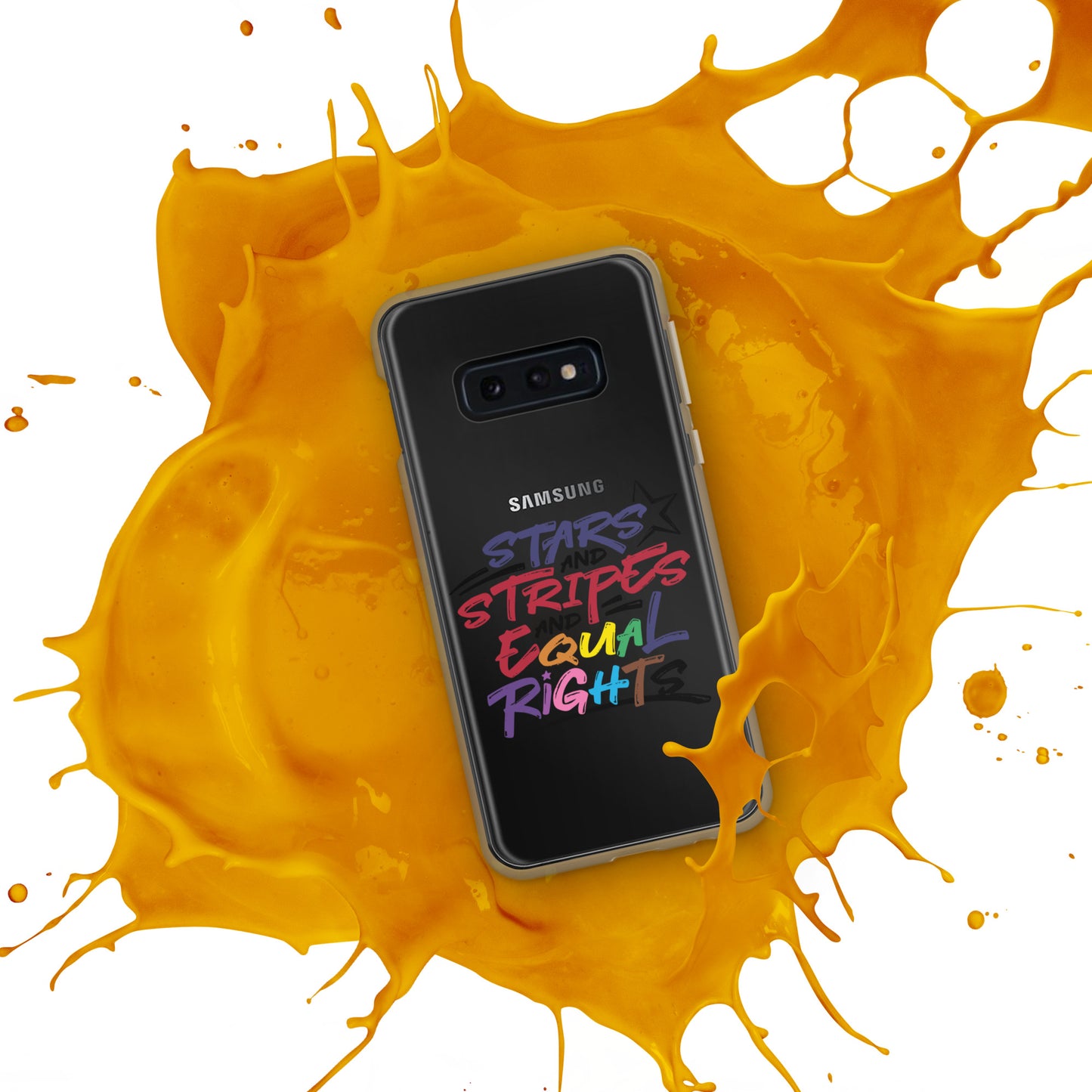 Stars and Stripes and Equal Rights (Rainbow Letters) - Case for Samsung® Phones Mobile Phone Cases Woke American Apparel