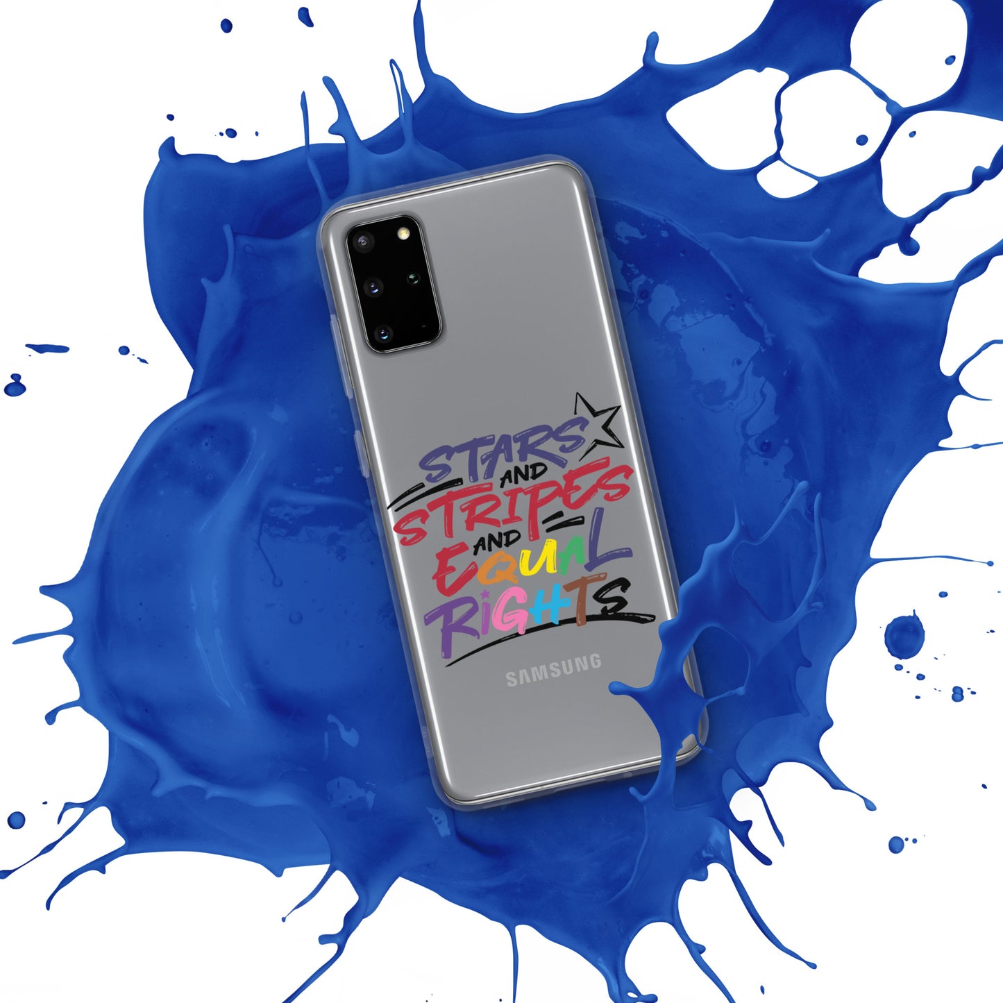 Stars and Stripes and Equal Rights (Rainbow Letters) - Case for Samsung® Phones Mobile Phone Cases Woke American Apparel