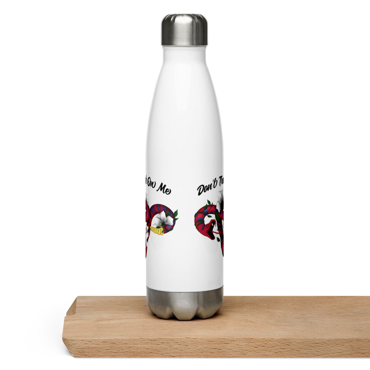 Don't Tread On Me - Stainless Steel Water Bottle - Supporting Women's Rights Water Bottles Woke American Apparel Default Title