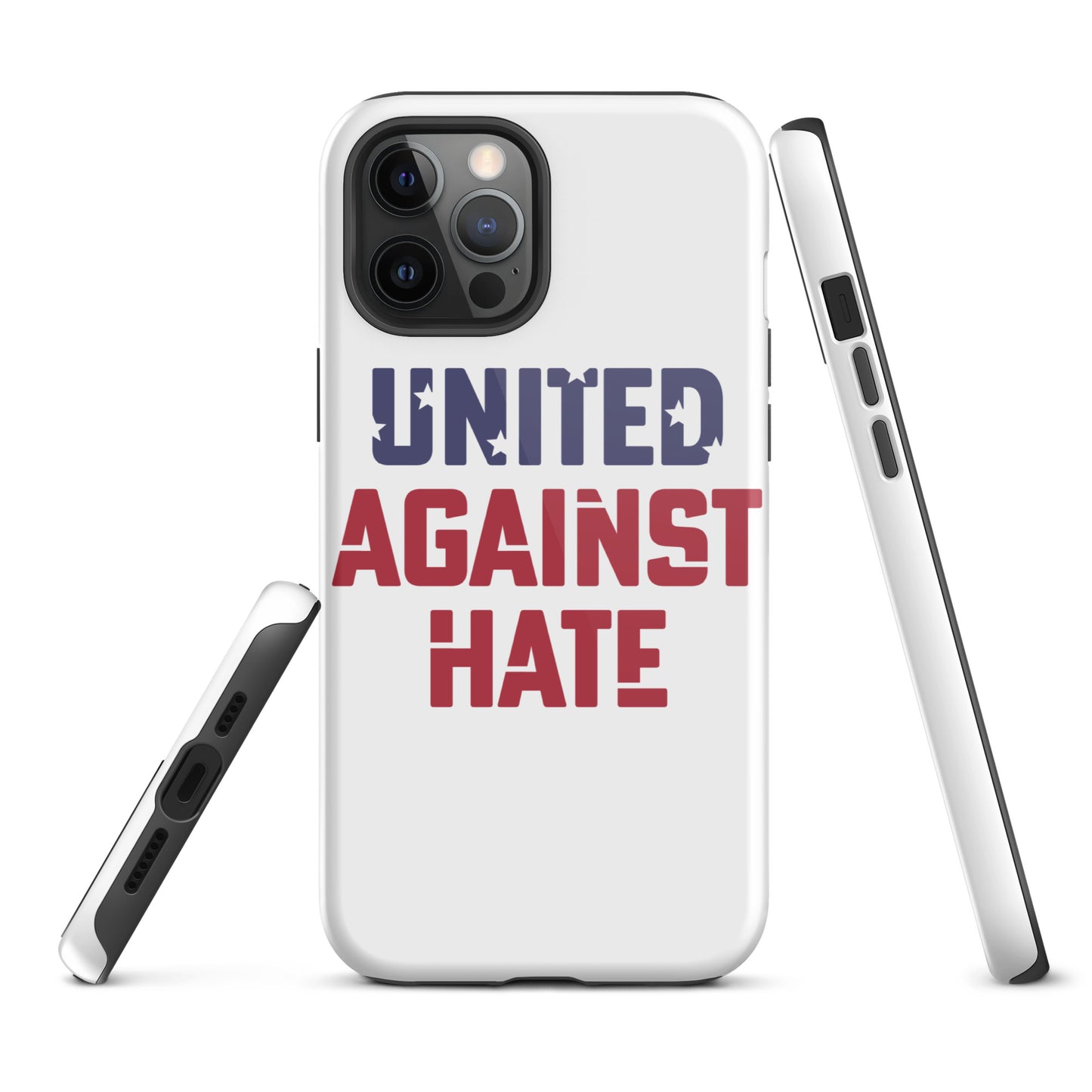 United Against Hate - iPhone® Case - Supporting Black Lives Matter and Equal Rights for All Americans Mobile Phone Cases Woke American Apparel iPhone 12 Pro Max