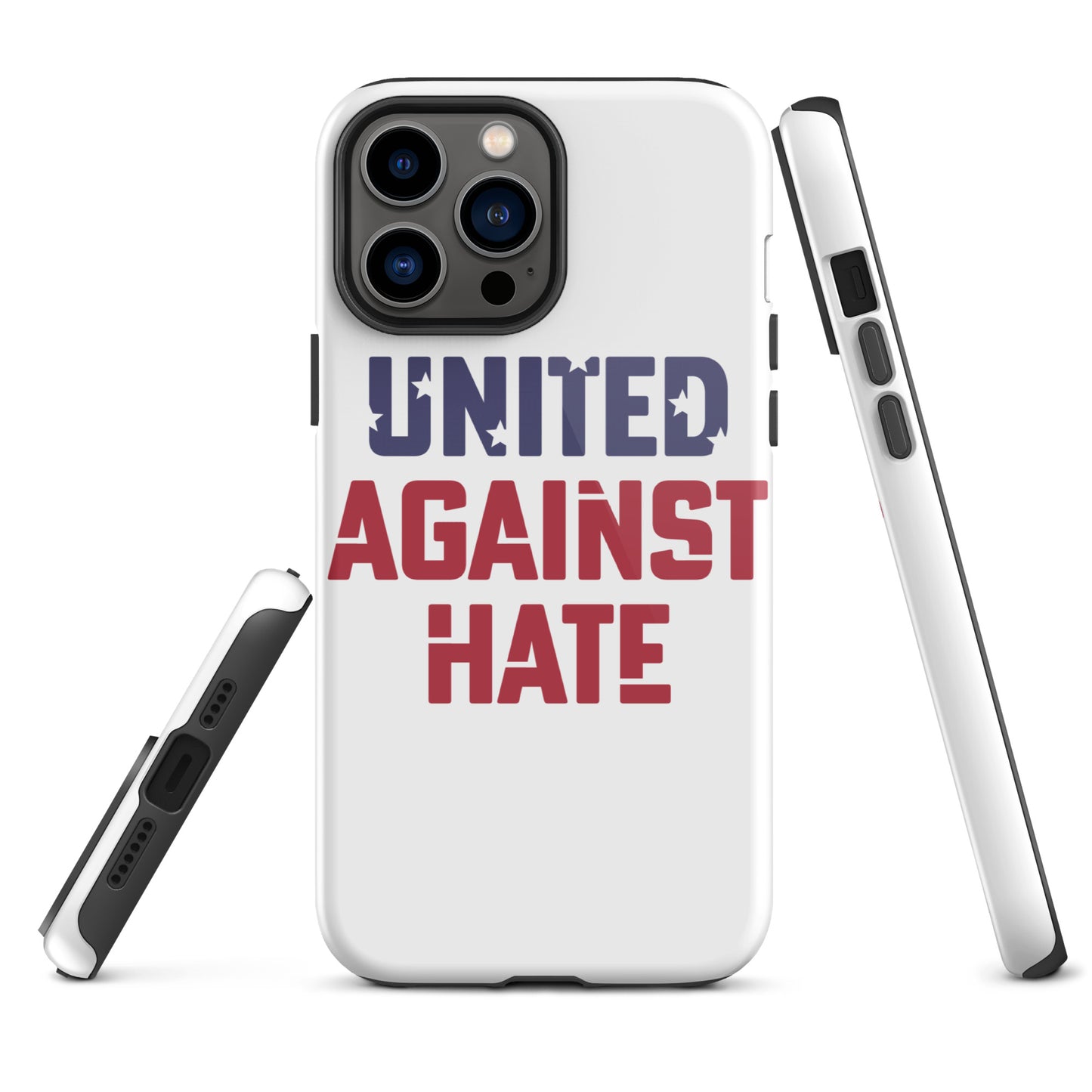 United Against Hate - iPhone® Case - Supporting Black Lives Matter and Equal Rights for All Americans Mobile Phone Cases Woke American Apparel iPhone 13 Pro Max