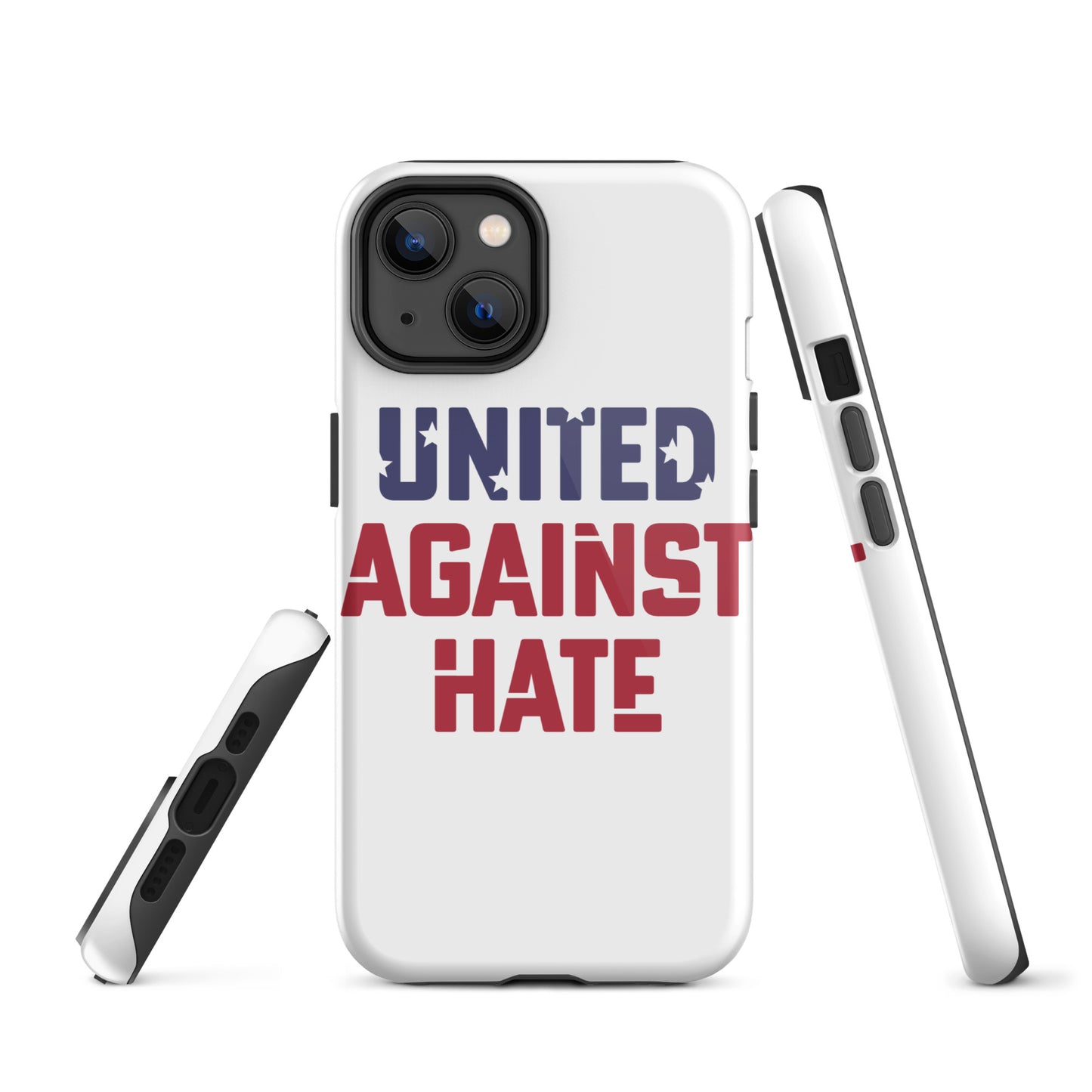 United Against Hate - iPhone® Case - Supporting Black Lives Matter and Equal Rights for All Americans Mobile Phone Cases Woke American Apparel iPhone 14