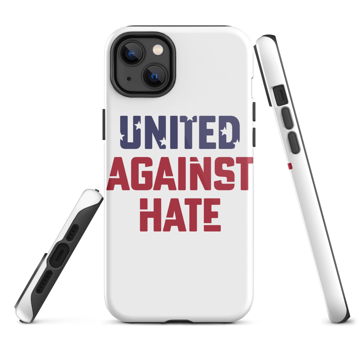 United Against Hate - iPhone® Case - Supporting Black Lives Matter and Equal Rights for All Americans Mobile Phone Cases Woke American Apparel iPhone 14 Plus