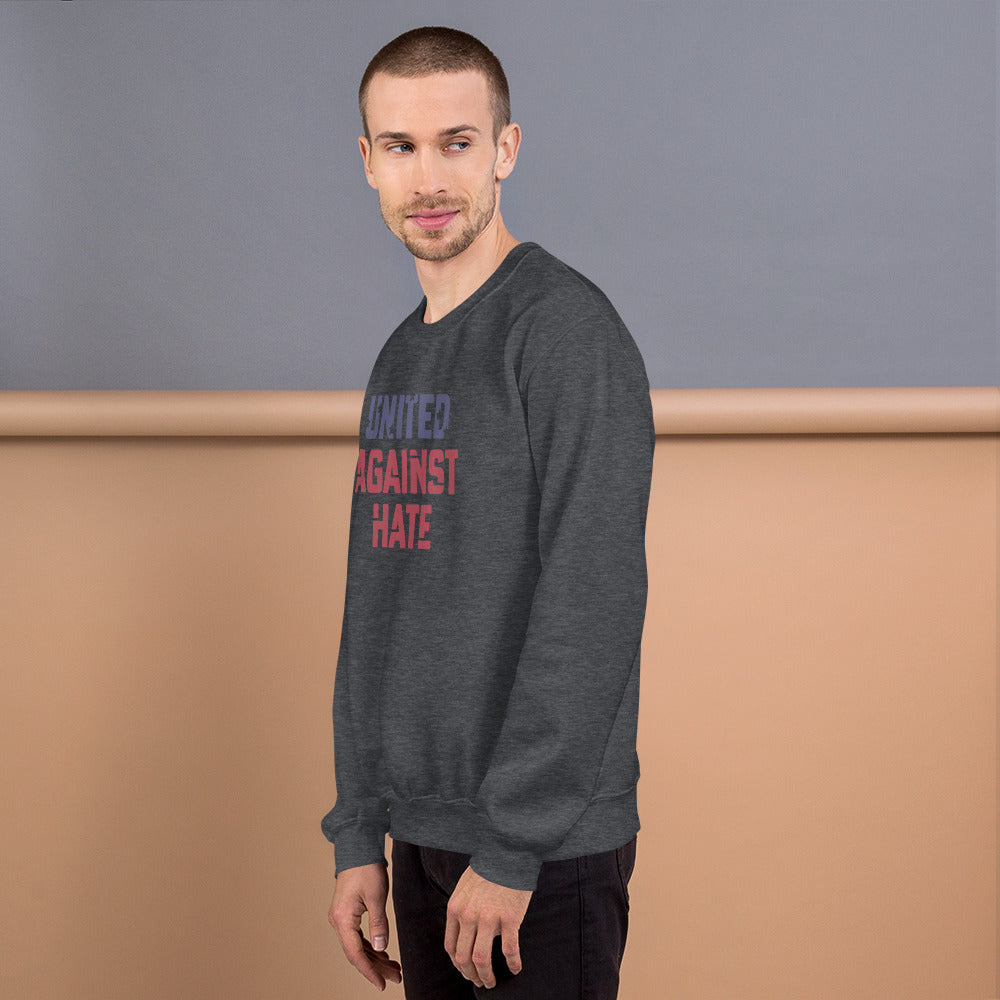 United Against Hate - Unisex Sweatshirt - Supporting Black Lives Matter and Equal Rights for All Americans Shirts & Tops Woke American Apparel