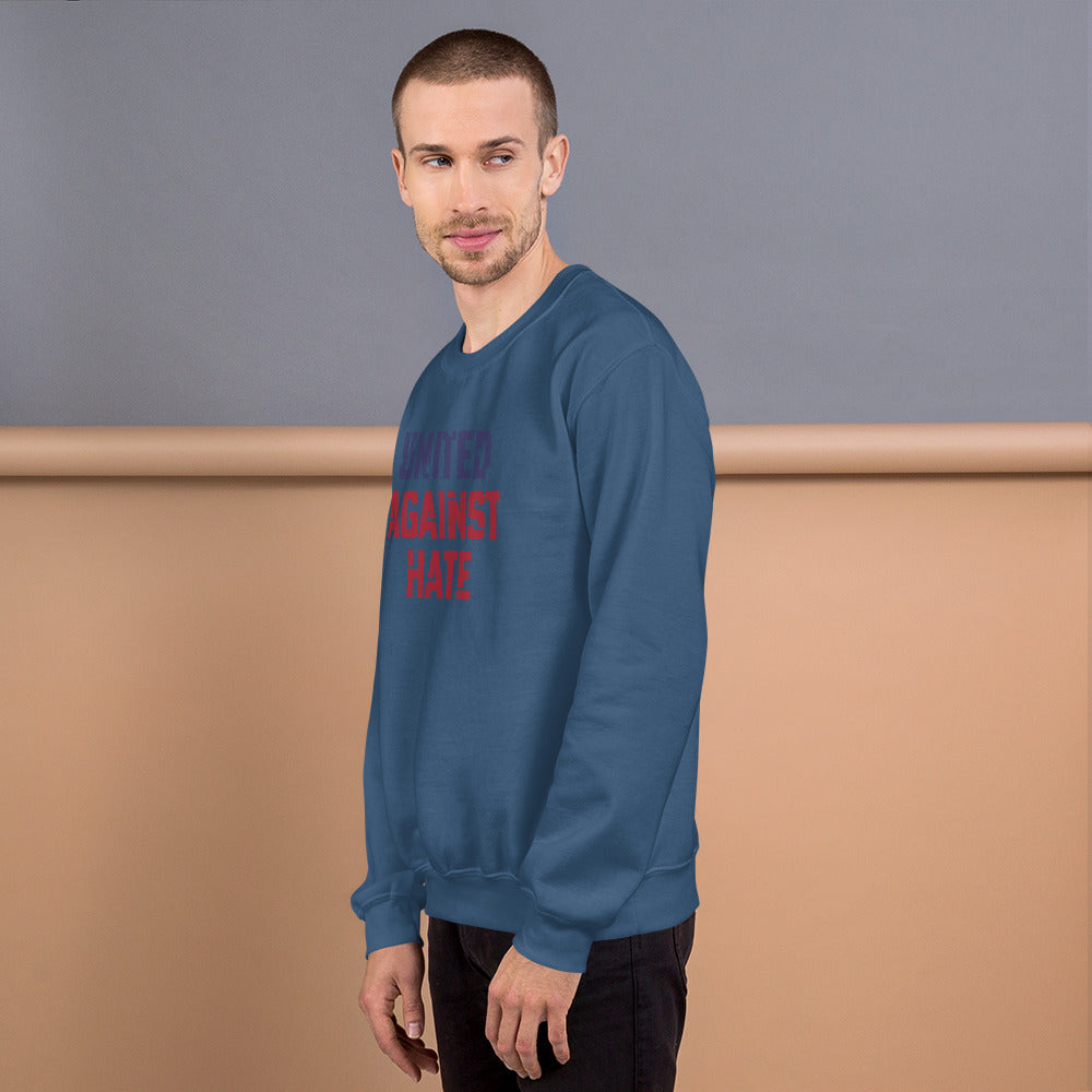 United Against Hate - Unisex Sweatshirt - Supporting Black Lives Matter and Equal Rights for All Americans Shirts & Tops Woke American Apparel
