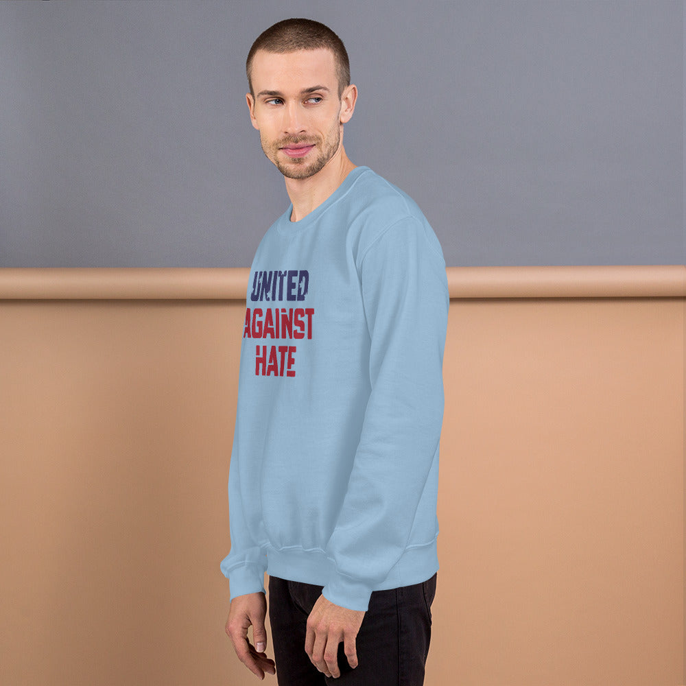 United Against Hate - Unisex Sweatshirt - Supporting Black Lives Matter and Equal Rights for All Americans Shirts & Tops Woke American Apparel