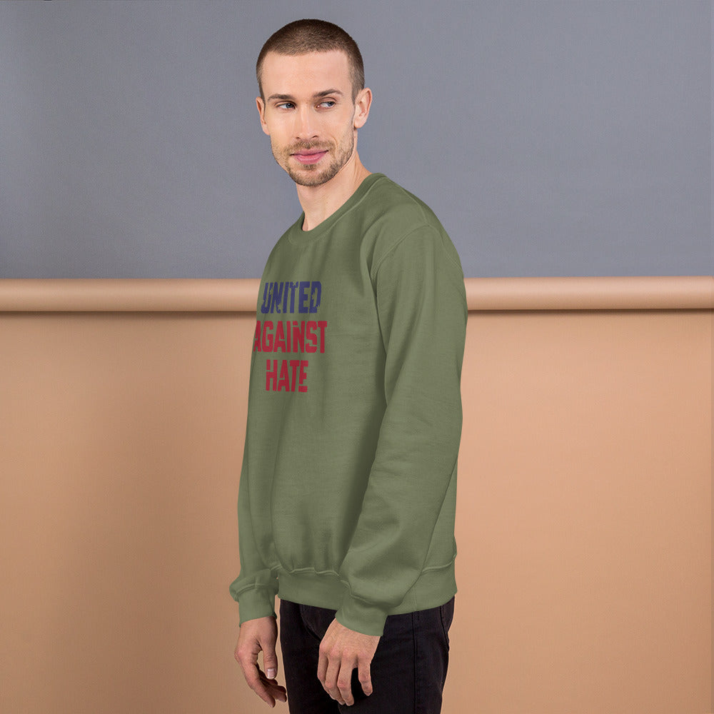 United Against Hate - Unisex Sweatshirt - Supporting Black Lives Matter and Equal Rights for All Americans Shirts & Tops Woke American Apparel