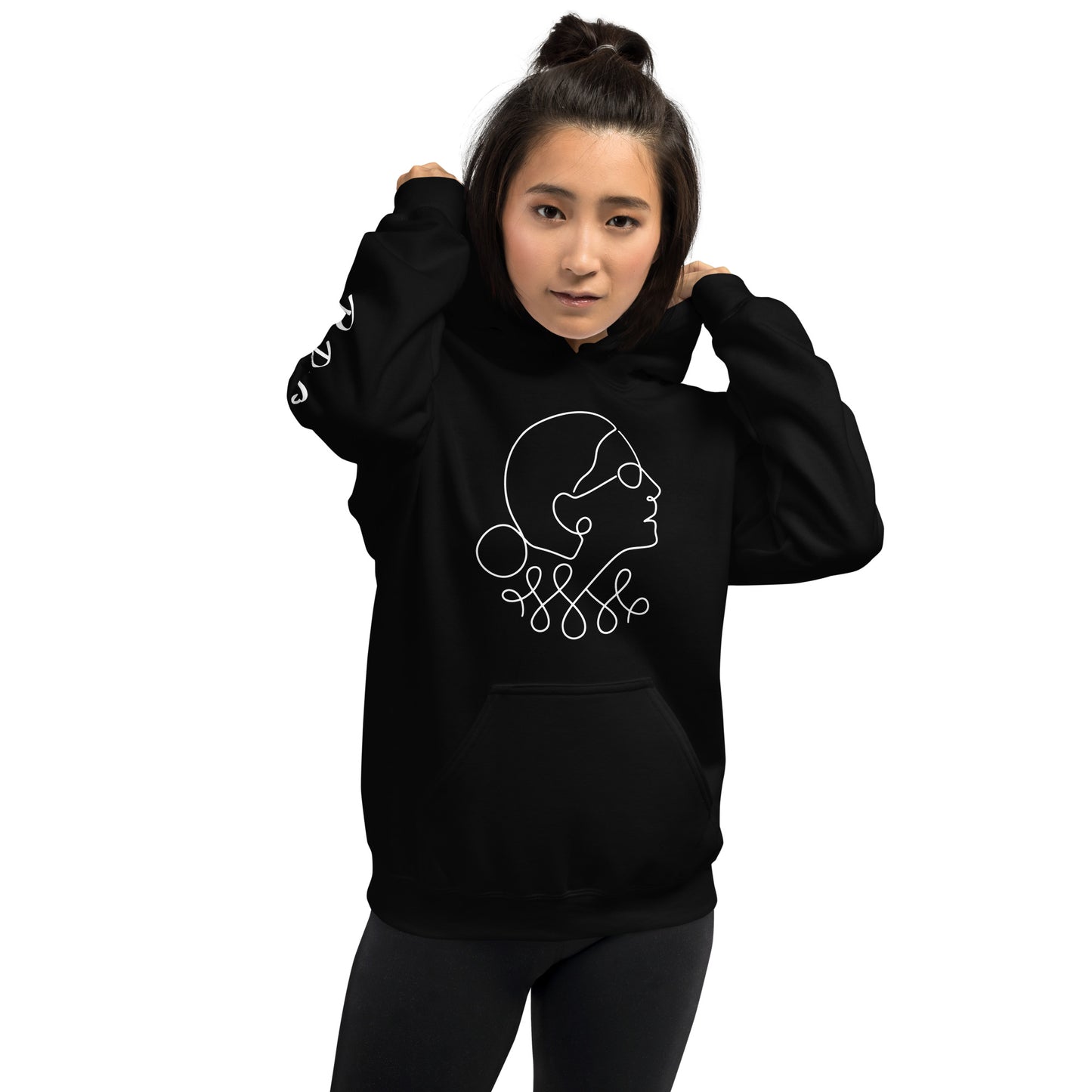 Ruth Bader Ginsburg - Hoodie RBG Sleeve - Supporting Women's Rights Shirts & Tops Woke American Apparel Black S
