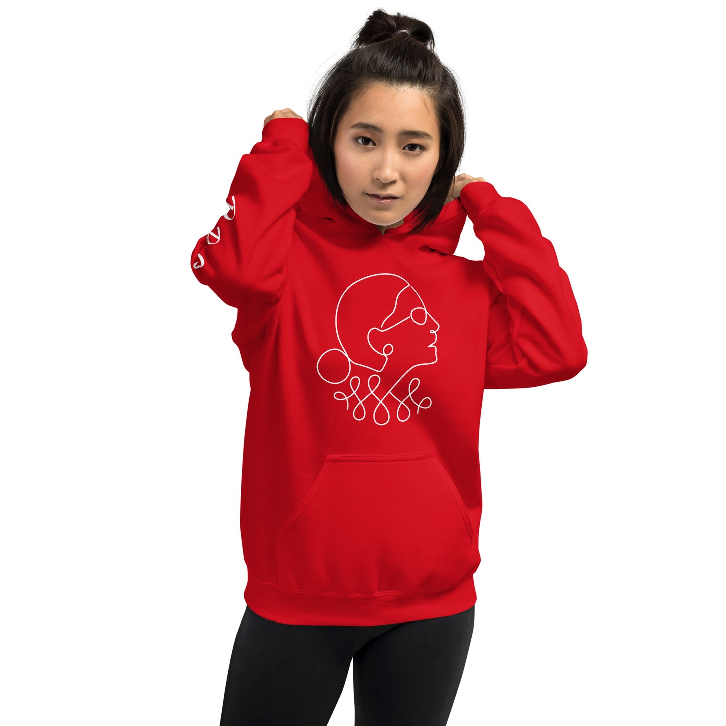 Ruth Bader Ginsburg - Hoodie RBG Sleeve - Supporting Women's Rights Shirts & Tops Woke American Apparel Red S