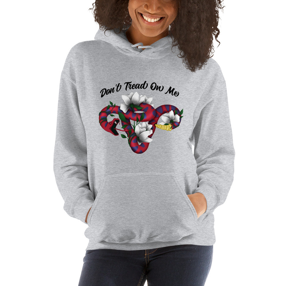 Don’t Tread on Me - Hoodie - Supporting Women’s Rights Shirts & Tops Woke American Apparel Sport Grey S