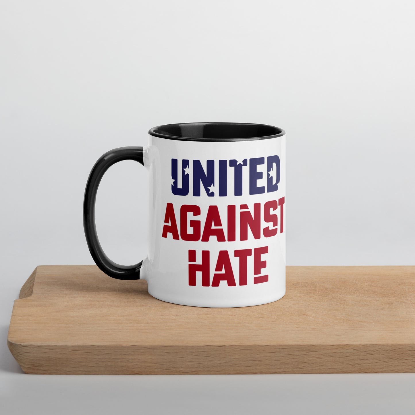 United Against Hate - Mug - Supporting Black Lives Matter and Equal Rights for All Americans Mugs Woke American Apparel