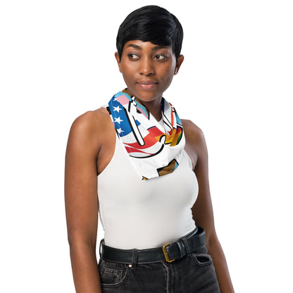 USA Pride - Bandana - Supporting Equal Rights for All Americans Bandana Woke American Apparel   