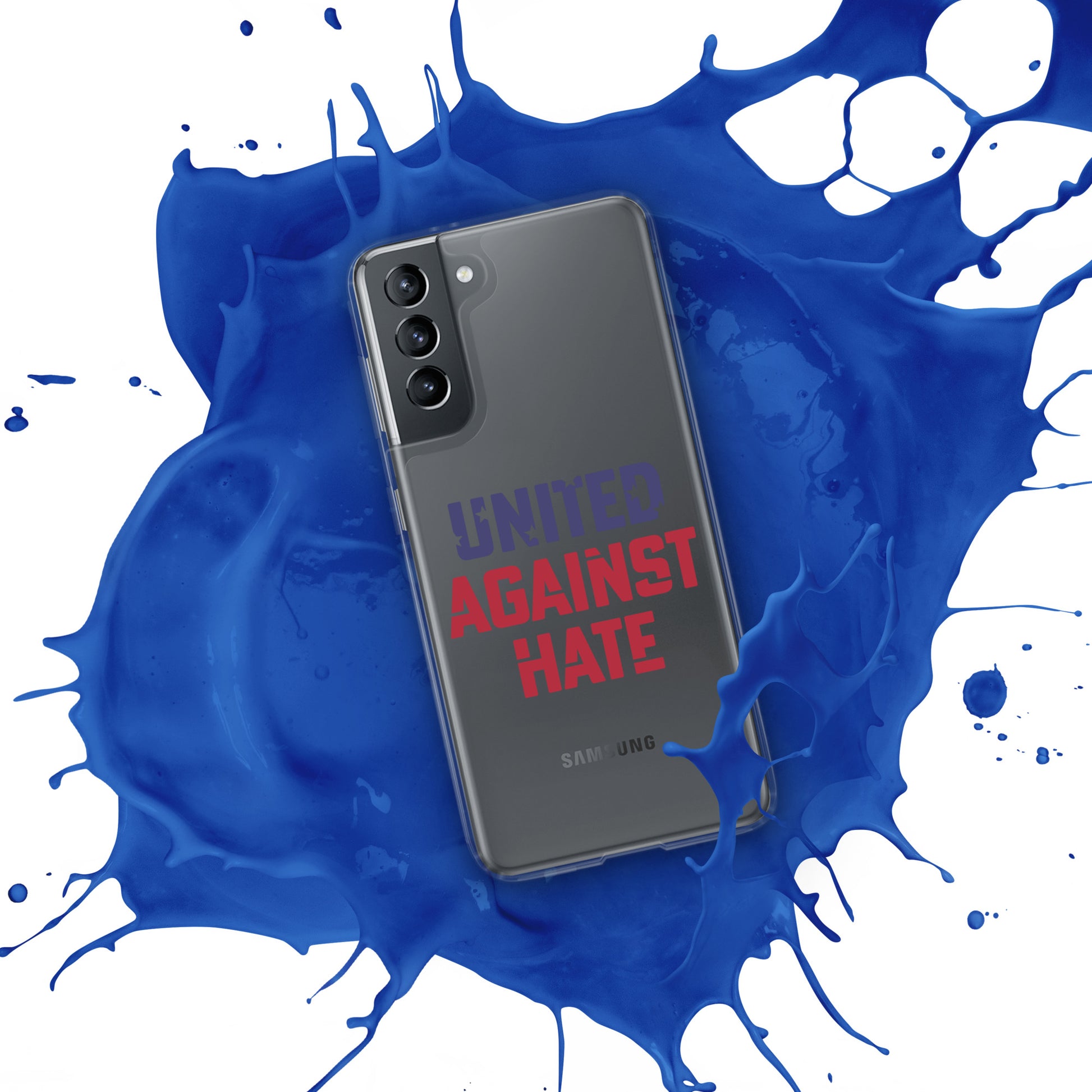 United Against Hate - Samsung® Case - Supporting Black Lives Matter and Equal Rights for All Americans Mobile Phone Cases Woke American Apparel   