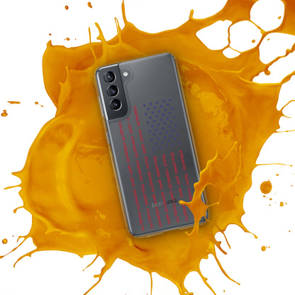 Flag Words of Kindness - Samsung® Case - Supporting Equal Rights for All Americans Mobile Phone Cases Woke American Apparel   