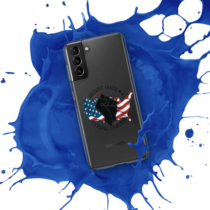 Resist Hate, Stand United - Samsung® Case - Supporting Black Lives Matter and Equal Rights for All Americans Mobile Phone Cases Woke American Apparel   
