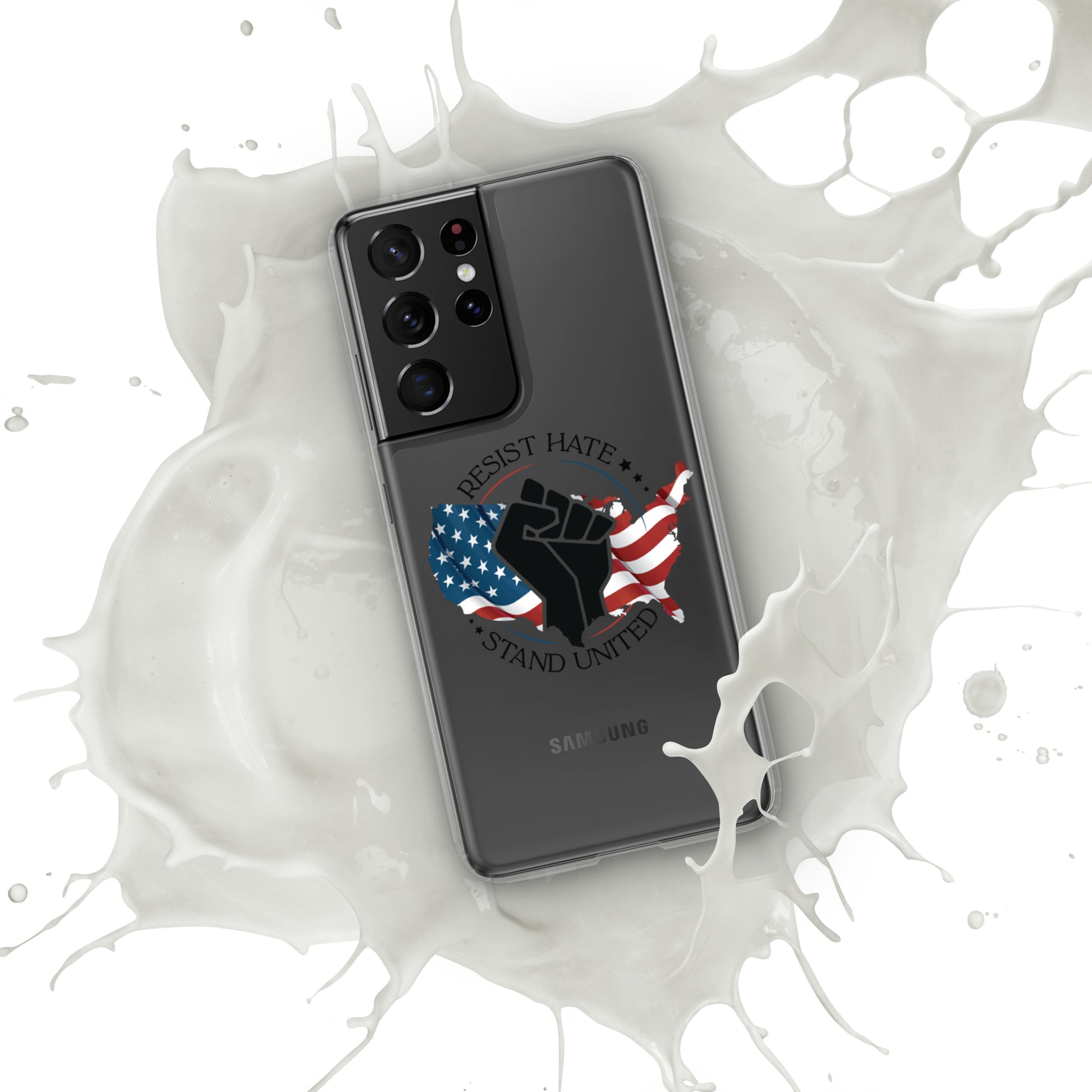 Resist Hate, Stand United - Case for Samsung® Phones Mobile Phone Cases Woke American Apparel Samsung Galaxy S21 Ultra