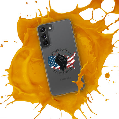 Resist Hate, Stand United - Samsung® Case - Supporting Black Lives Matter and Equal Rights for All Americans Mobile Phone Cases Woke American Apparel   