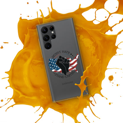 Resist Hate, Stand United - Samsung® Case - Supporting Black Lives Matter and Equal Rights for All Americans Mobile Phone Cases Woke American Apparel   