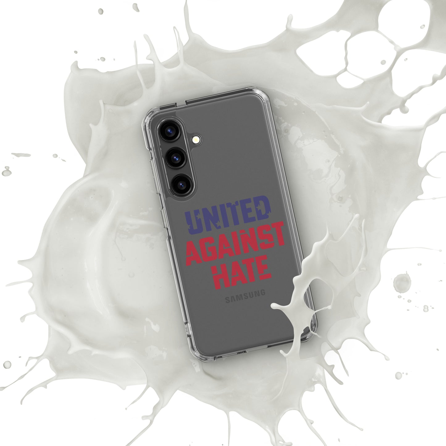 United Against Hate - Samsung® Case - Supporting Black Lives Matter and Equal Rights for All Americans Mobile Phone Cases Woke American Apparel Samsung Galaxy S24  