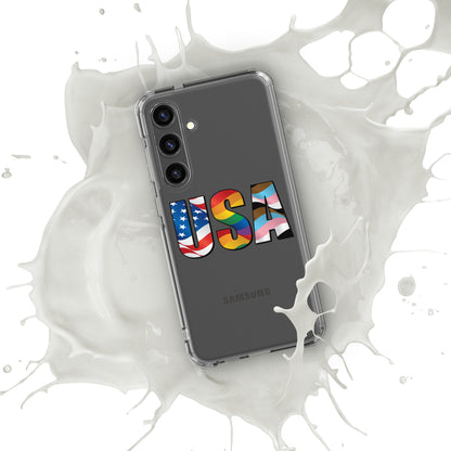 USA Pride - Samsung® Phone Case - Supporting Equal Rights for All Americans Mobile Phone Cases Woke American Apparel Samsung Galaxy S24 Plus  