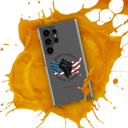 Resist Hate, Stand United - Samsung® Case - Supporting Black Lives Matter and Equal Rights for All Americans Mobile Phone Cases Woke American Apparel   