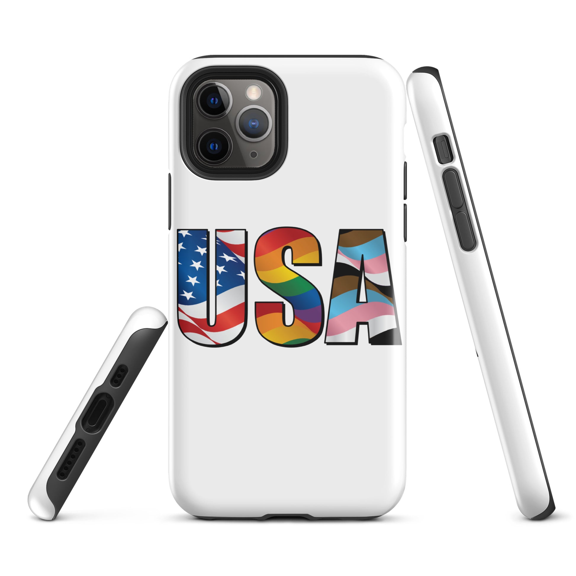 USA Pride - iPhone® Case - Supporting Equal Rights for All Americans Mobile Phone Cases Woke American Apparel iPhone 11 Pro  