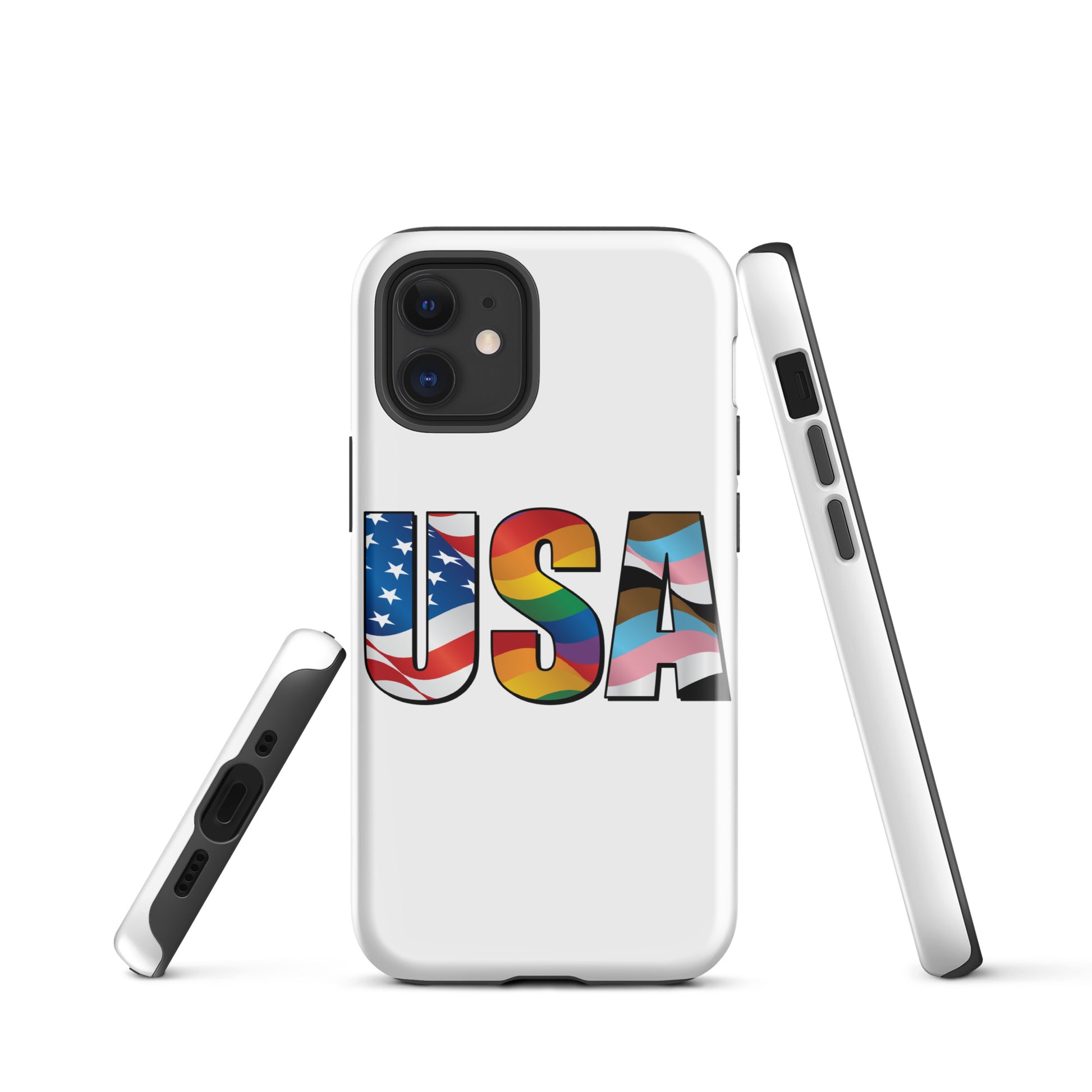 USA Pride - iPhone® Case - Supporting Equal Rights for All Americans Mobile Phone Cases Woke American Apparel iPhone 12 mini  