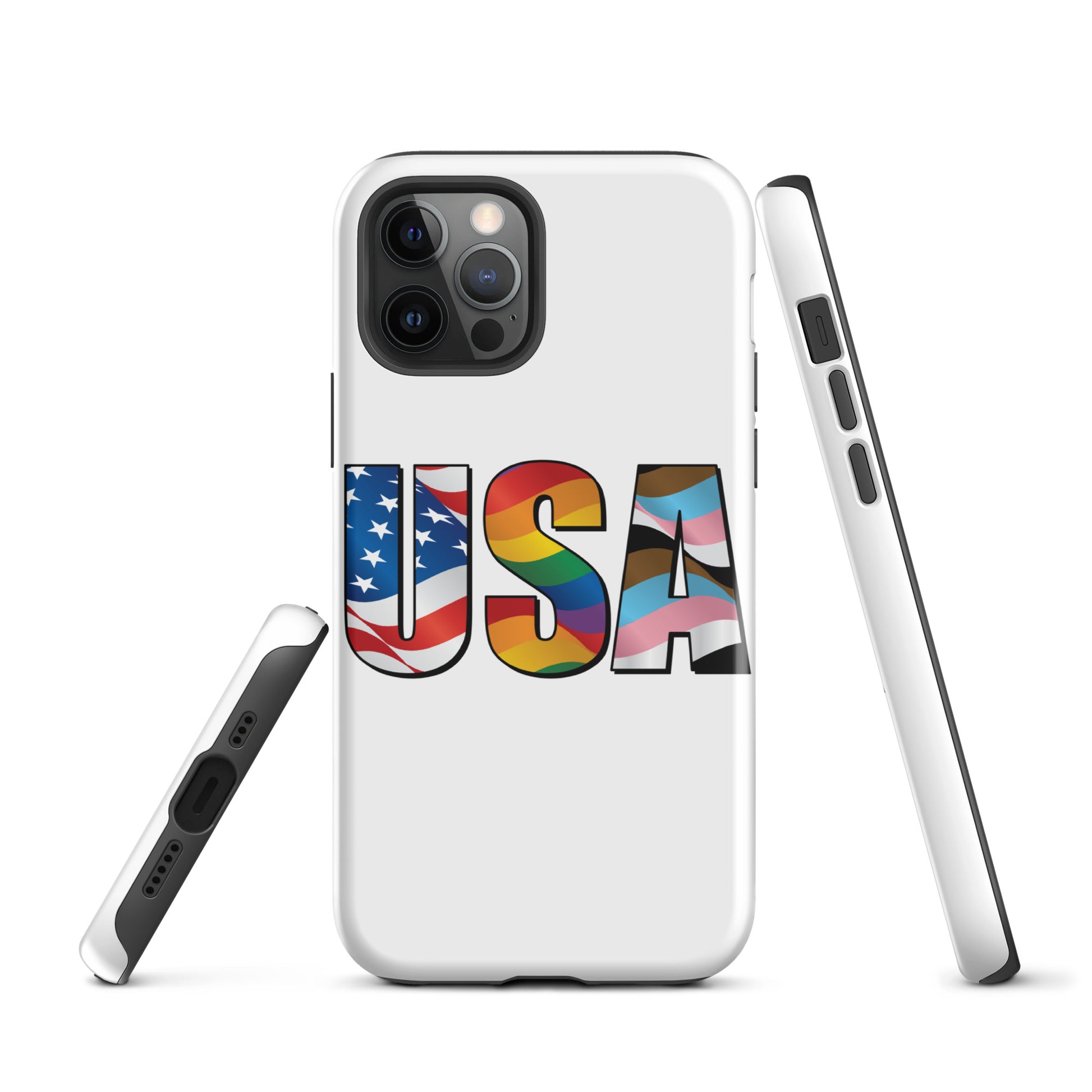 USA Pride - iPhone® Case - Supporting Equal Rights for All Americans Mobile Phone Cases Woke American Apparel iPhone 12 Pro  
