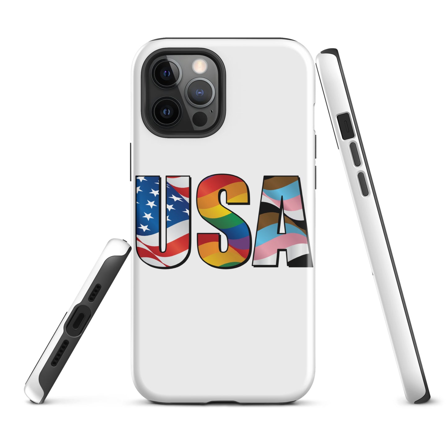 USA Pride - iPhone® Case - Supporting Equal Rights for All Americans Mobile Phone Cases Woke American Apparel iPhone 12 Pro Max  