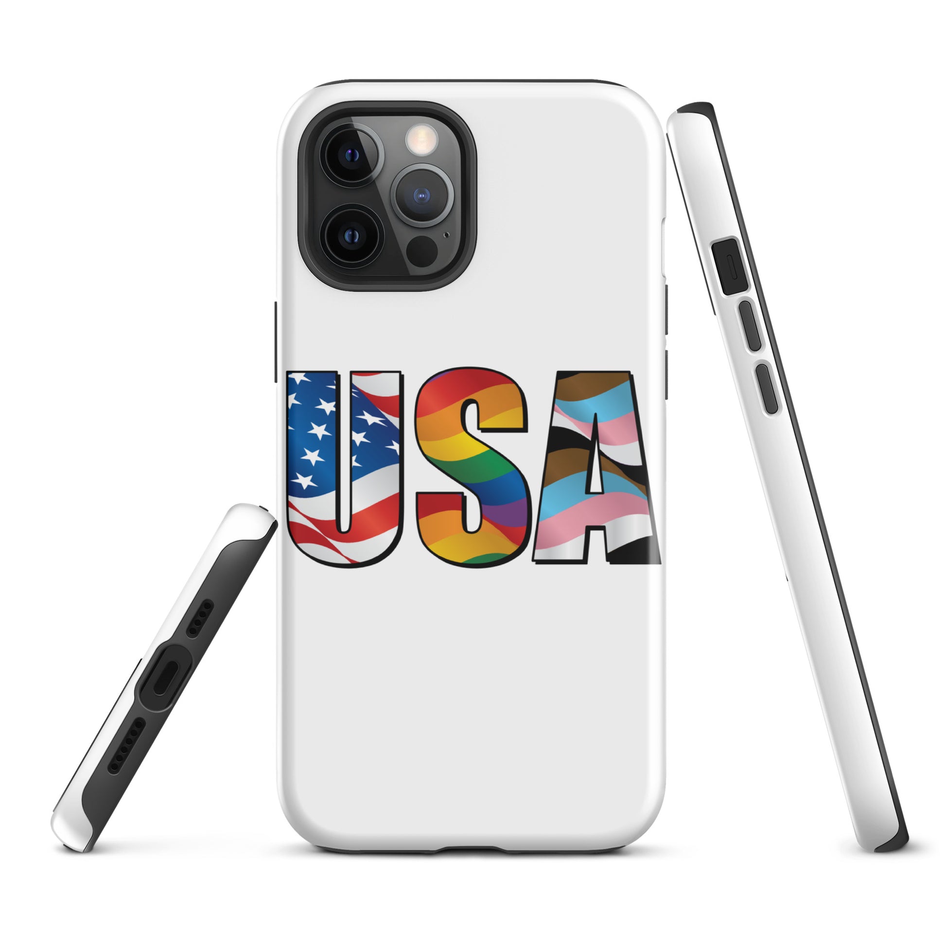 USA Pride - iPhone® Case - Supporting Equal Rights for All Americans Mobile Phone Cases Woke American Apparel iPhone 12 Pro Max  
