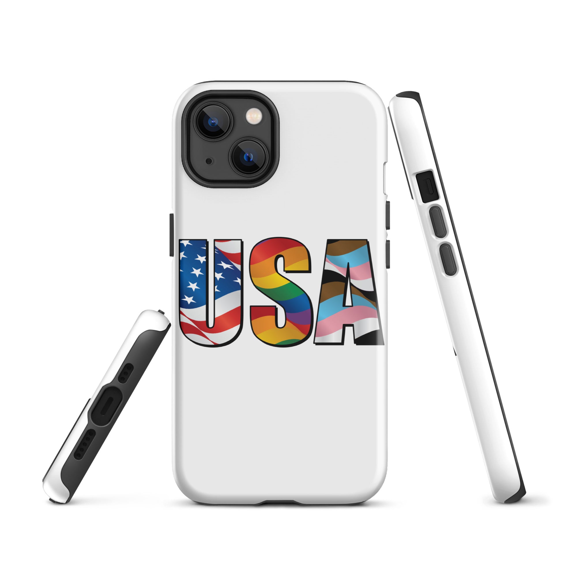 USA Pride - iPhone® Case - Supporting Equal Rights for All Americans Mobile Phone Cases Woke American Apparel iPhone 13  